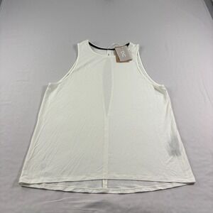 On Cloud Shirt Womens XL White Active Tank Top Gym Workout Running Stretch NEW